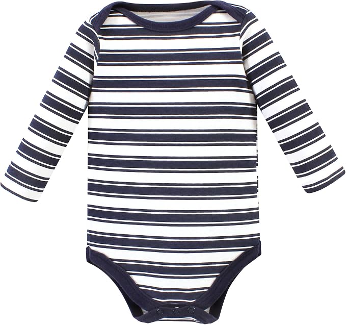 Hudson Baby baby-boys Cotton Long-sleeve Bodysuits 5-pack - Image 5