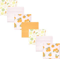 Hudson Baby Unisex Baby Cotton Flannel Receiving Blankets Bundle, Citrus Orange by HudsonBaby