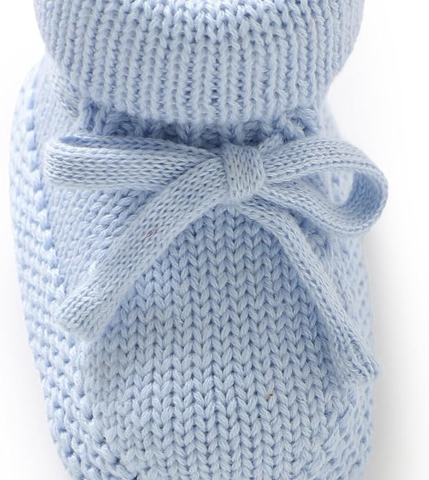 Hadetoto Newborn Baby Booties Cotton Knit Shoes | Soft, First Walkers, - Image 2
