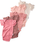 Butterblu Rory 10-Pack Short Sleeve Ruffle Bodysuits 100% Cotton | GOTS by Butterblu