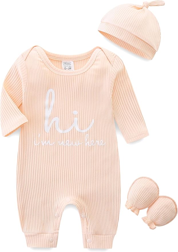 Babymine Newborn Coming Home Outfit Unisex Baby Clothes by BabymineStartFromTheHeart