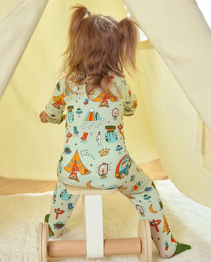 babee Reshinee Bamboo Viscose Baby Footie Pajama, Zipper Sleeper Boys Girls - Image 8