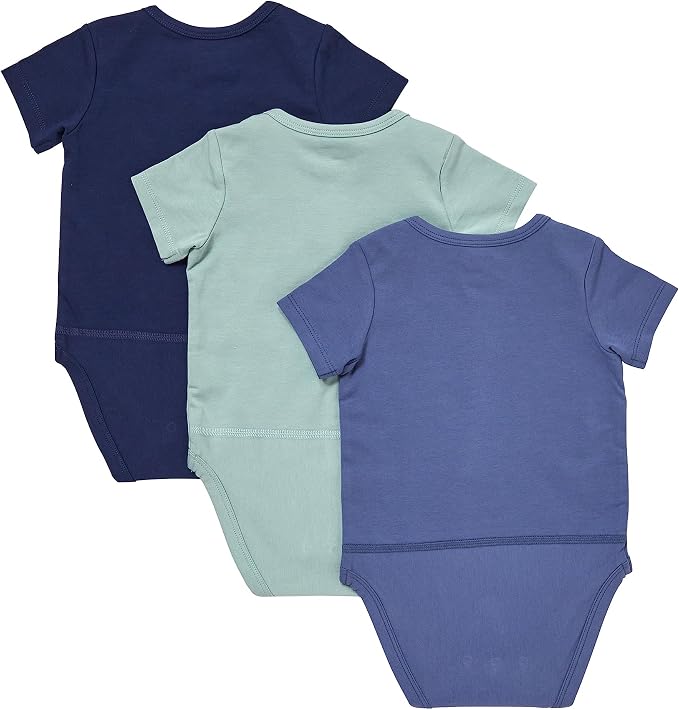 Hanes Baby Pure Comfort Short Sleeve Bodysuits, Infant Bodysuits, Boys & Girls - Image 2