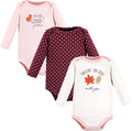 Hudson Baby Baby Girls' Cotton Long-sleeve Bodysuits 3-pack by HudsonBaby