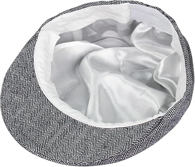 A&J DESIGN Baby Boys Newsboy Cap Toddler Kids Tweed Vintage Flat Hat - Image 4