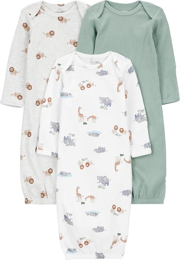 Simple Joys by Carter's Baby Boys 3-pack Cotton Sleeper Gown by SimpleJoysbyCarters