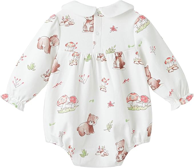 pureborn Baby Girls Boys Bodysuit One-Piece Romper 0-24 Months - Image 2