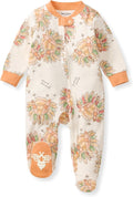 Burt's Bees Baby Girls' Organic Cotton, Sleep and Play Footed Pajamas | Easy by BurtsBeesBaby