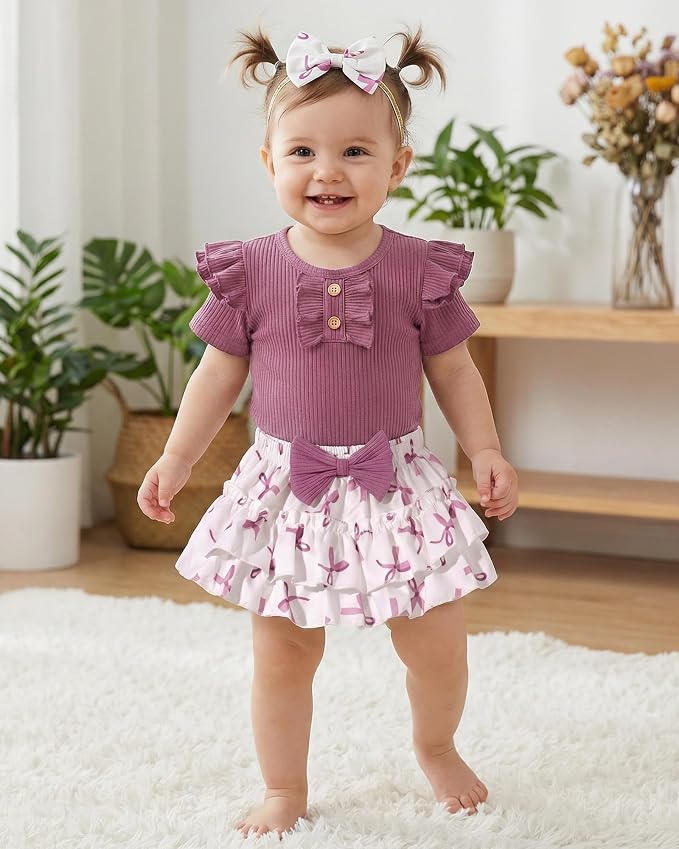 HONGTEYA Baby Girl Clothes Set Newborn Infant Summer Outfits - Image 4