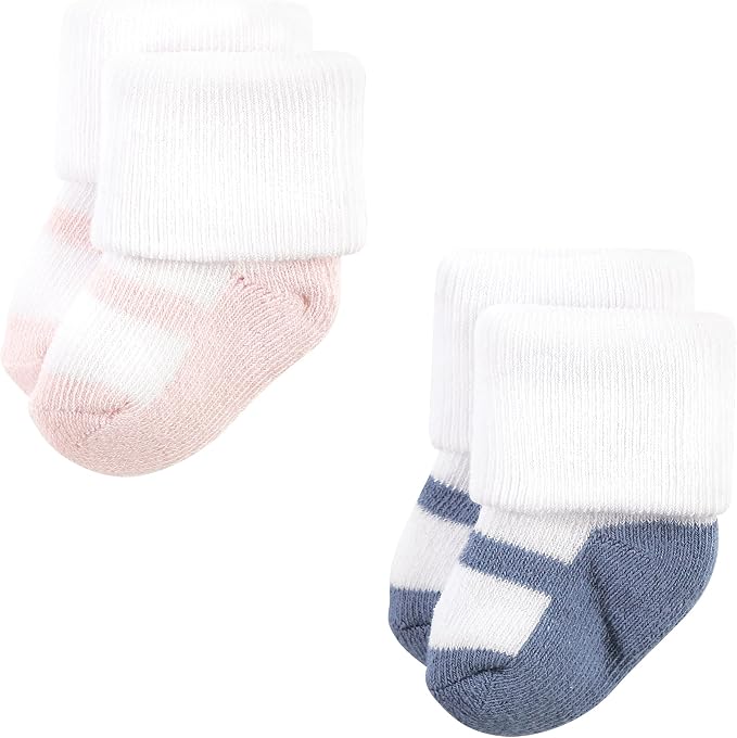Hudson Baby Baby 8-pack Cotton Rich Newborn and Terry Socks - Image 4