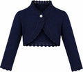 Lilax Little Girls' Knit Long Sleeve Button Closure Bolero Cardigan Shrug by Lilax
