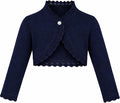 Lilax Little Girls' Knit Long Sleeve Button Closure Bolero Cardigan Shrug by Lilax