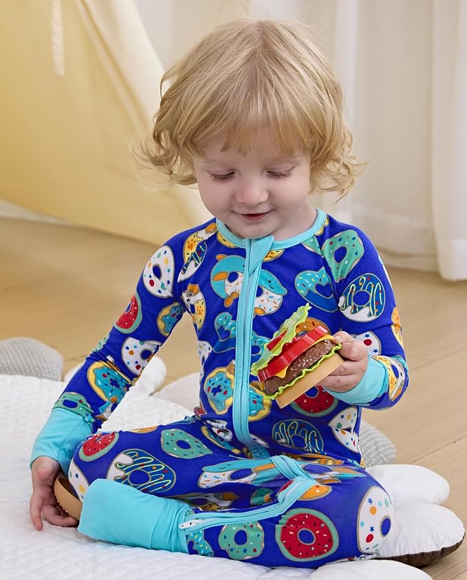 babee Reshinee Bamboo Viscose Baby Footie Pajama, Zipper Sleeper Boys Girls | - Image 7