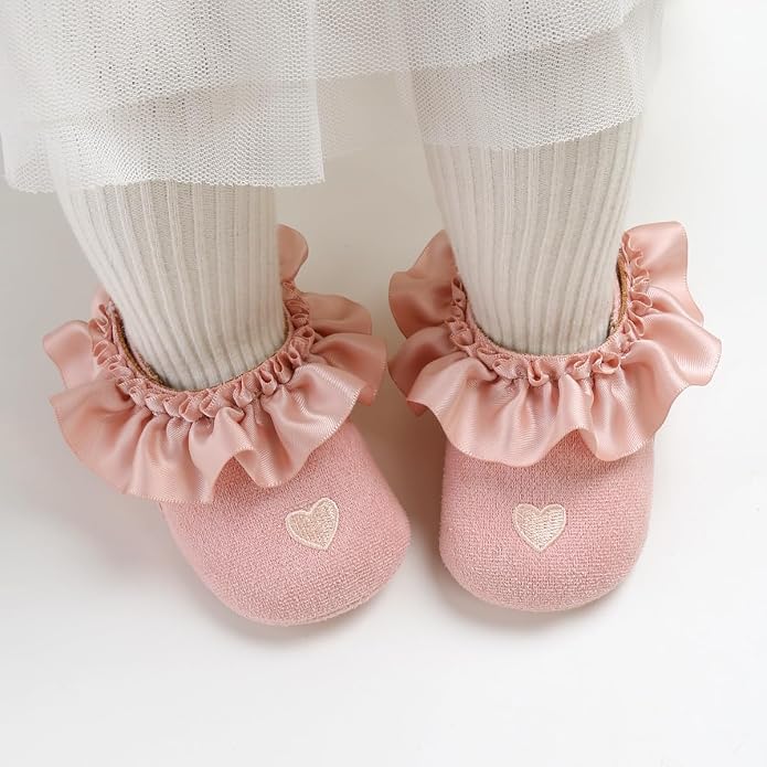 Ohwawadi Infant Baby Boys Girls Slippers Cozy Fleece Booties Soft Bottom Warm - Image 7