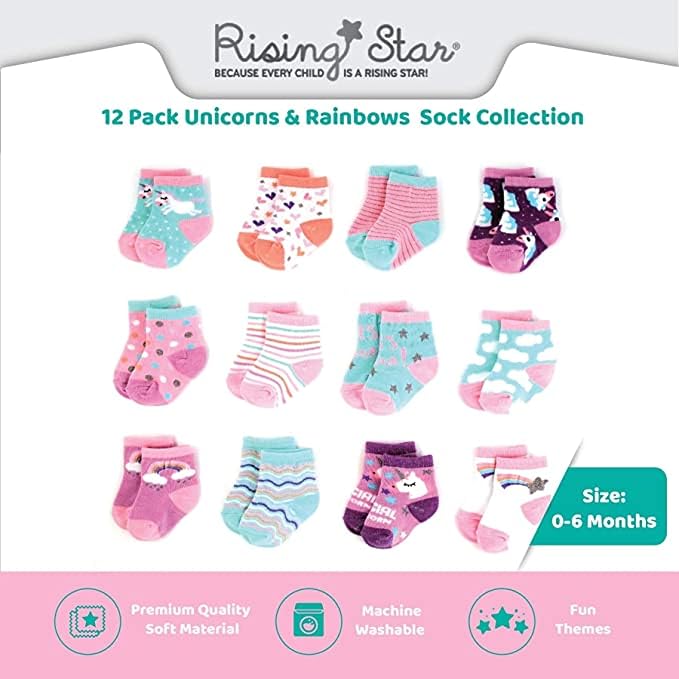 Rising Star Baby Sock, Toddler Sock, Kids Socks Multipacks - Image 3