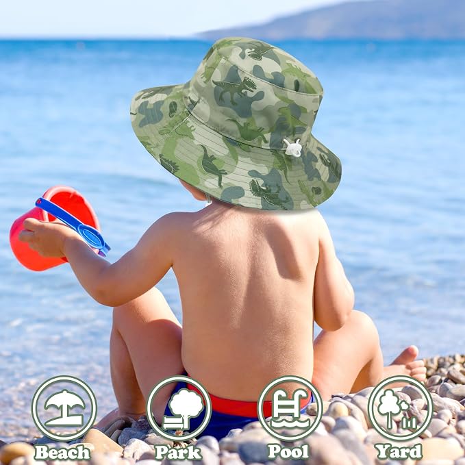 Sarfel Baby Sun Hat Summer Baby Boy Hats UPF 50+ Sun Protection Toddler Hat - Image 4