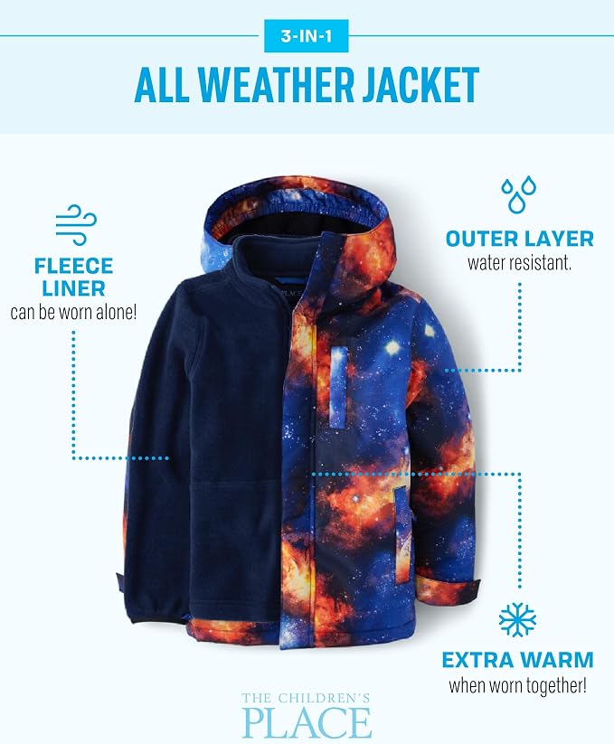 The Children's Place baby-boys And Toddler Heavy 3 in 1 Winter Jacket, - Image 5