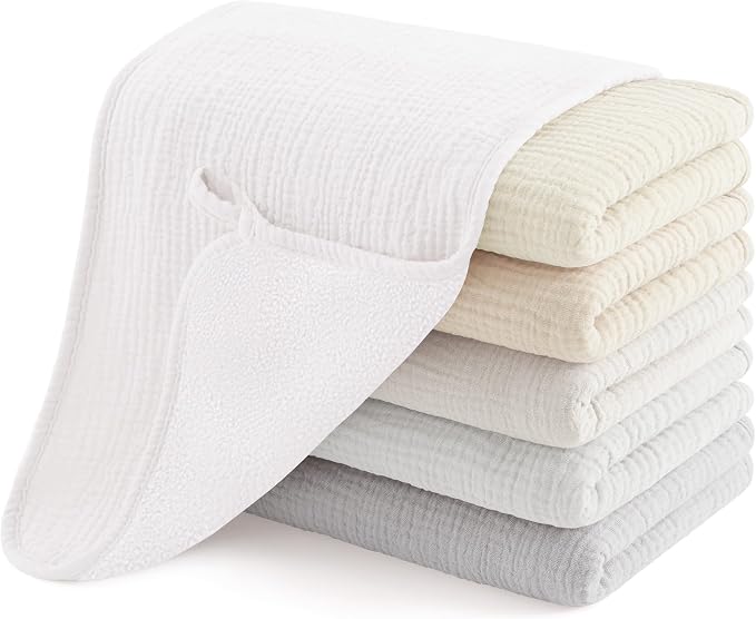 Susurration Muslin Burp Cloths, Soft Baby Burping Cloths by Susurration