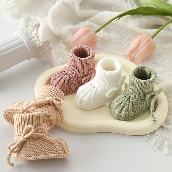 Baby Booties Soft Knit Baby Shoes - Image 7
