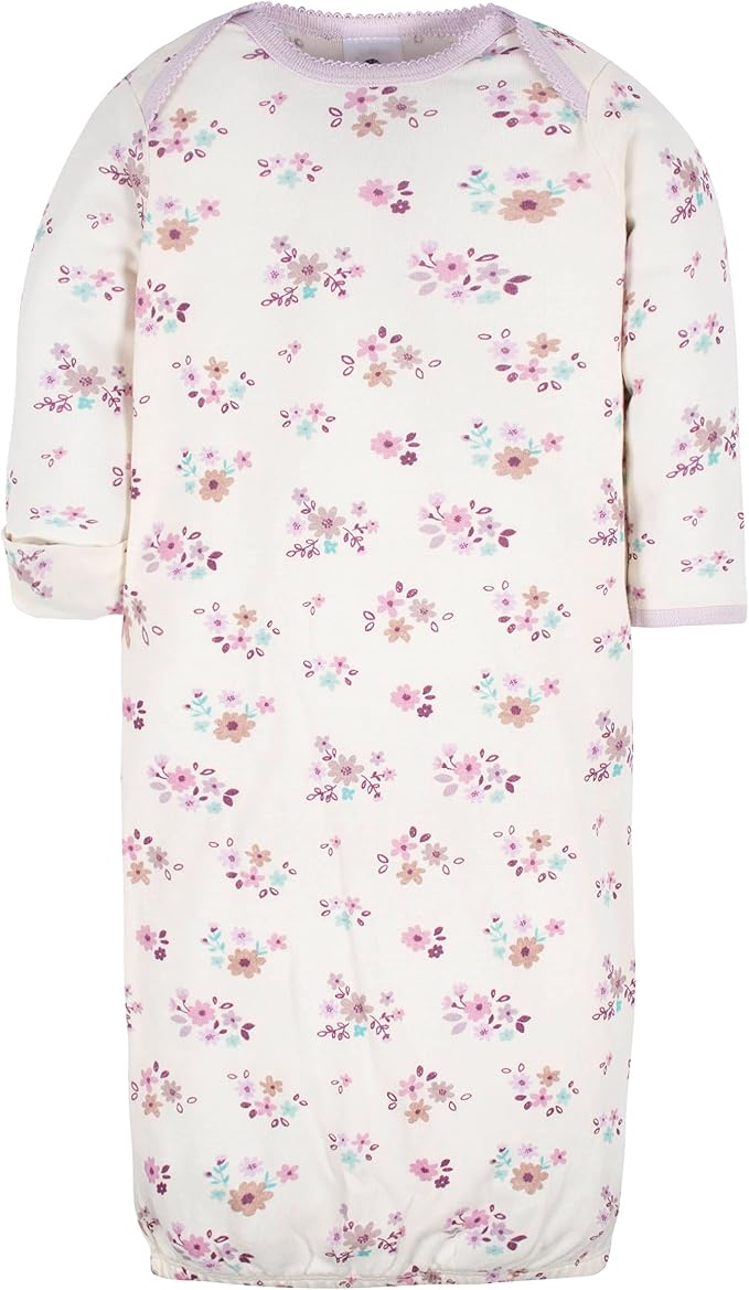 Gerber Baby Girls' 4-pack Sleeper Gown - Image 4