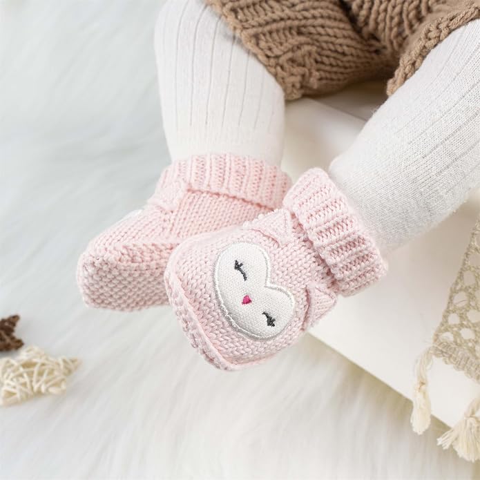Baby Booties Newborn Infant Hand Crochet Knit Cotton Shoes Booties First - Image 5