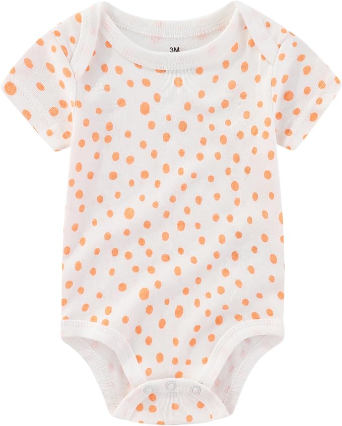 Baby Bodysuits Ribbed Mix Summer Newborn Boy Girl Clothes 5-pack | Multiple - Image 5