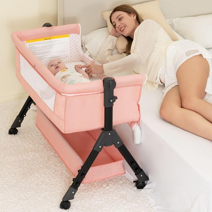 BCOL Baby Bassinet Sleeper, Adjustable Baby Crib, Rocking Bassinets Bedside by BCOL