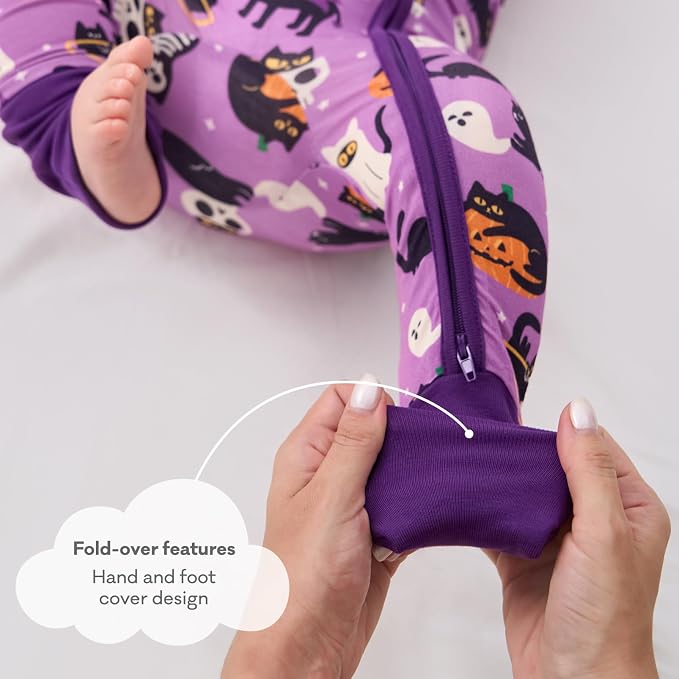 pureborn Baby Sleeper Viscose from Bamboo Zipper Footies 0-24 Months - Image 5