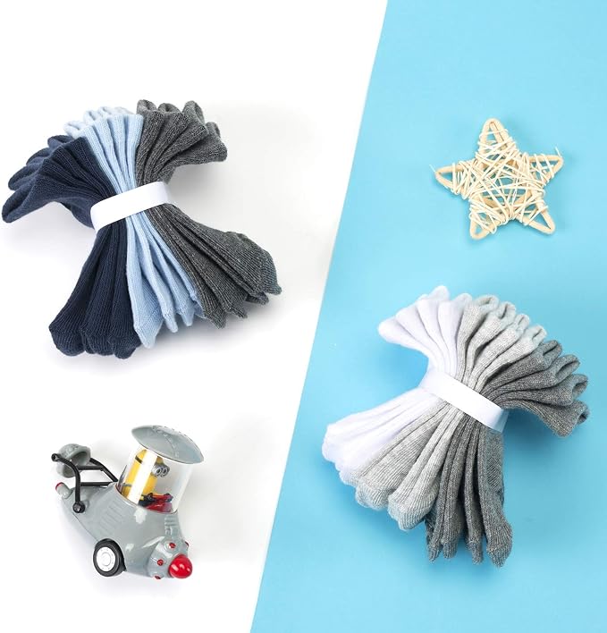 Baby Non-Slip Ankle Socks 12 Pack Soft Cotton - Image 6