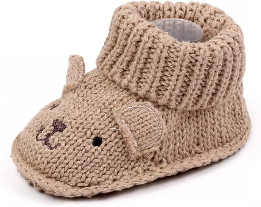 Infant Baby Boys Girls Knitted Booties Soft Cute First Walking Socks Shoes | - Image 7