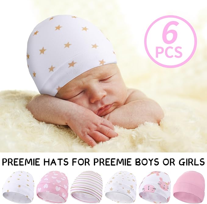 Newcotte 6 Preemie Hats - Image 3