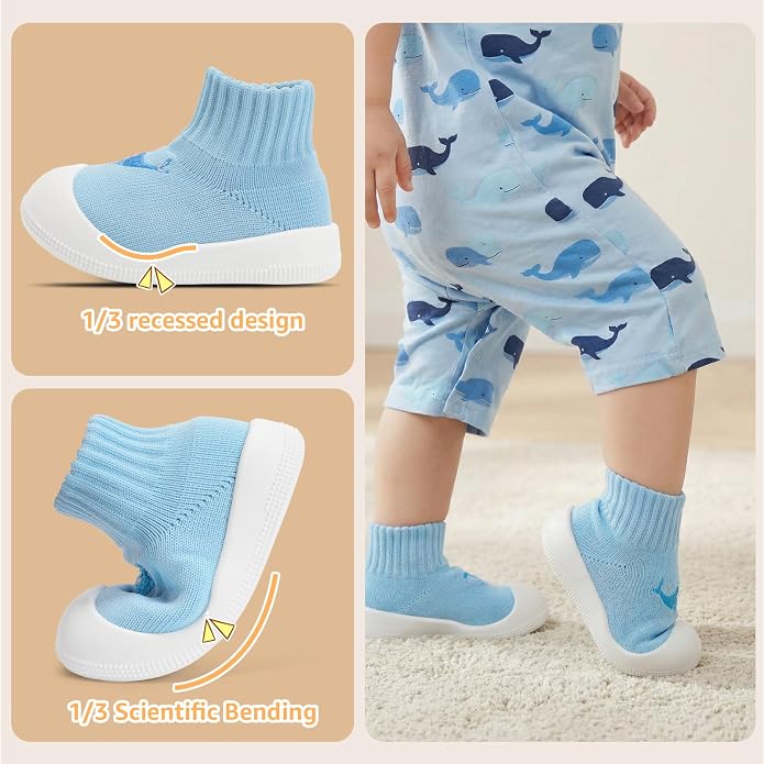 STQ Baby/Toddler Sock Walking Shoes Infant Slippers - Image 4