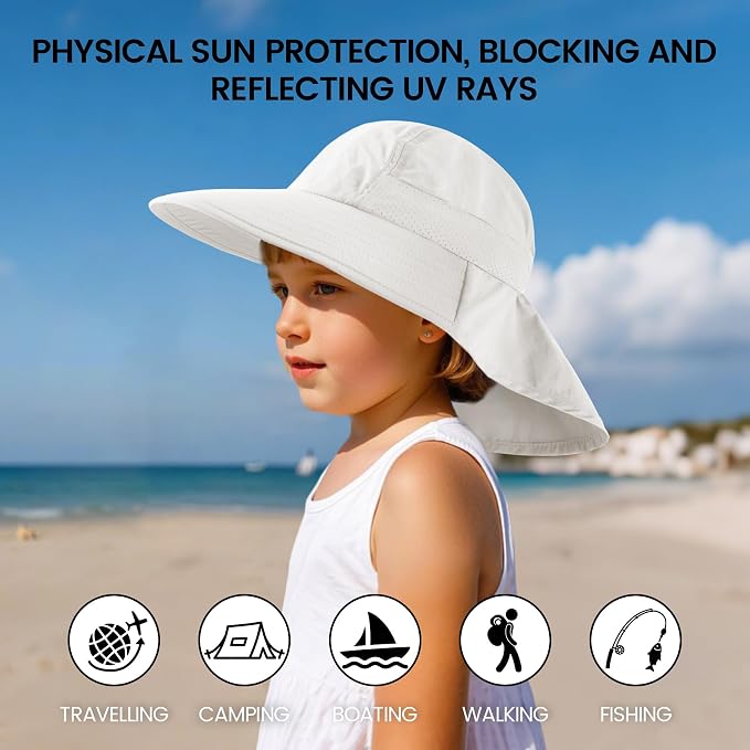 Baby Sun Hat with Neck Flap UPF 50+ - Image 5