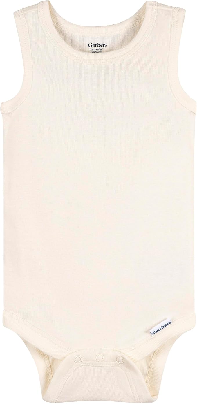 Gerber Baby Girls Multi-Pack Sleeveless Onesies Bodysuit - Image 6