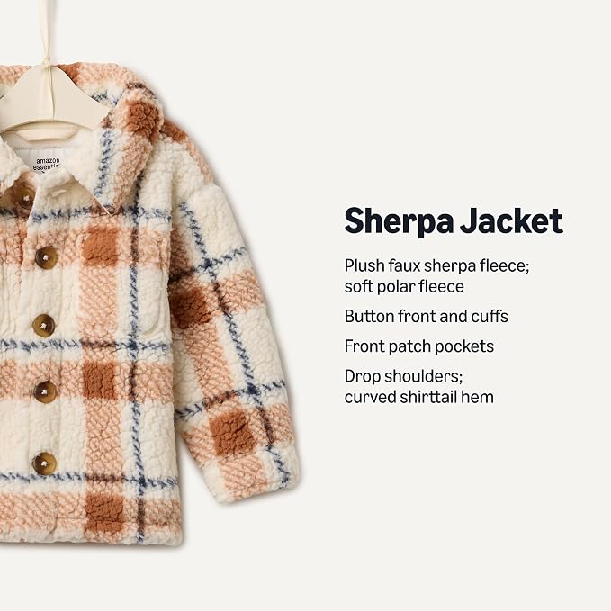 Amazon Essentials x Sofia Grainge Toddlers and Baby Boys' Sherpa Fleece - Image 3