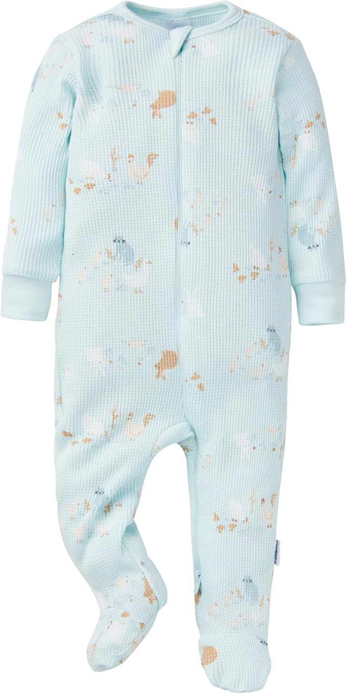 Gerber Baby 2-pack 2-way Zip Thermal Footed Sleep 'N Play - Image 2