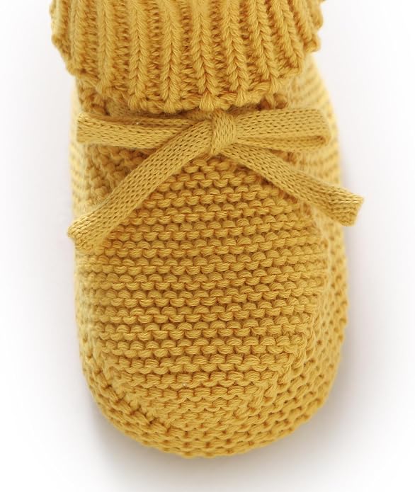 Hadetoto Baby Booties Cotton Newborn Boys Girls Shoes Knit Socks | Cozy Warm - Image 7