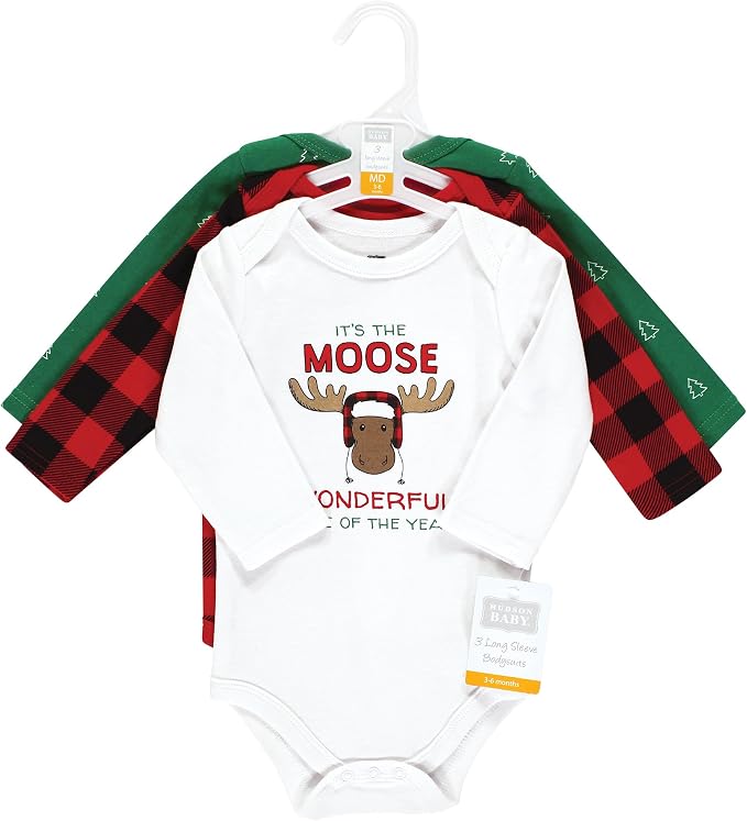 Hudson Baby Unisex Baby Cotton Bodysuits - Image 2