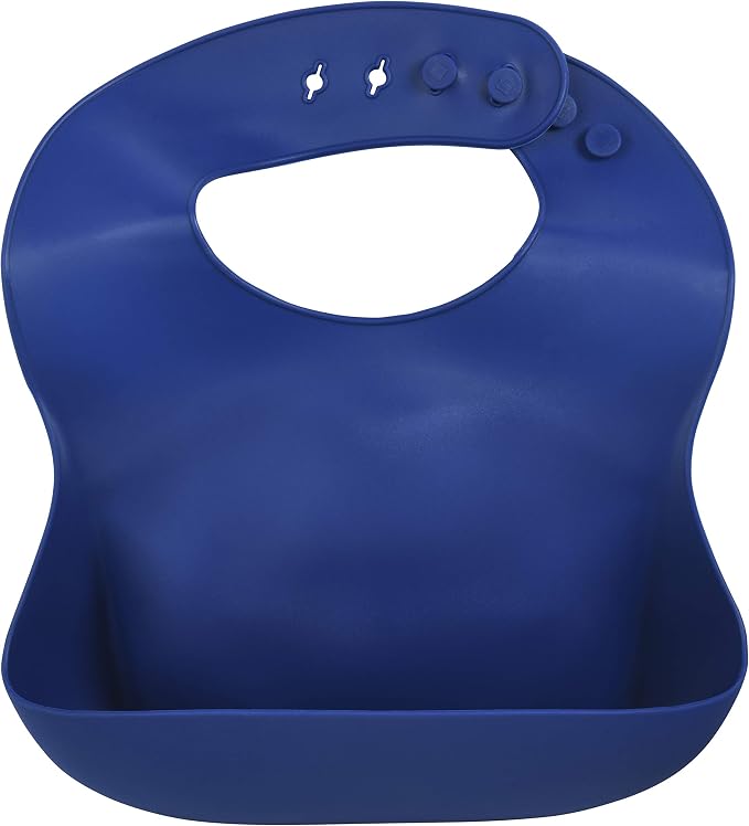Three Little Tots Modern Silicone Baby Bib – Adjustable Fit Waterproof Catch by ThreeLittleTots