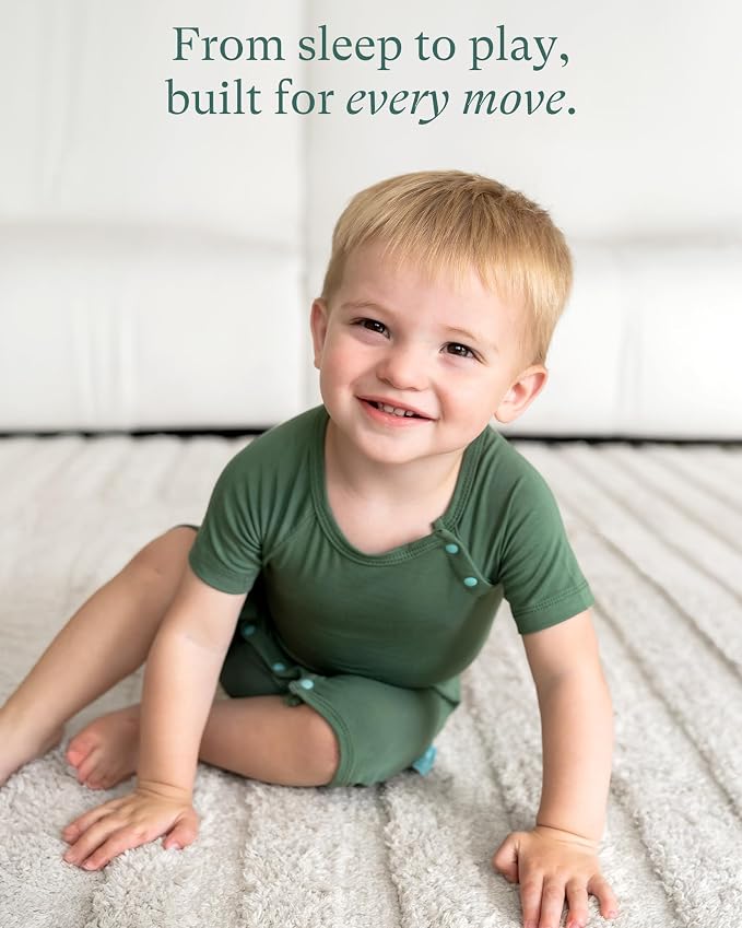 PurComfy SuperSoft Bamboo Viscose Baby Romper, Short Sleeve | One-piece Summer - Image 5