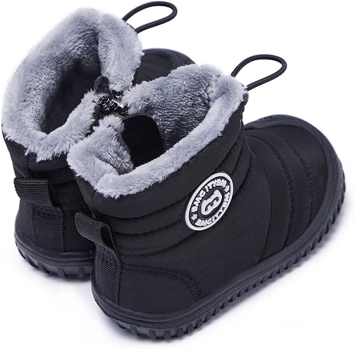 BMCiTYBM Toddler Baby Snow Boots Winter Shoes Boys Girls Cold Weather Baby Faux Fur Shoes