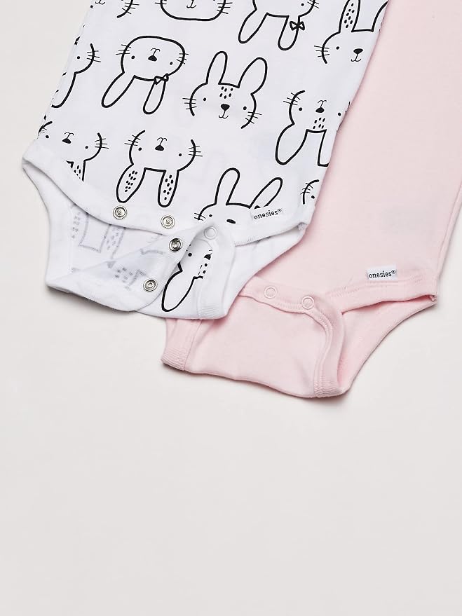 Gerber Baby Girls' 8-pack Short Sleeve Onesies Bodysuits - Image 5