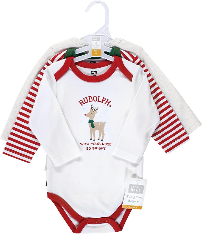 Hudson Baby Unisex Baby Cotton Bodysuits - Image 2