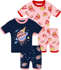 DAUGHTER QUEEN Girls Summer Pajamas Set 4 Pieces 100% Cotton Sleepwear Size 18 by DAUGHTERQUEEN