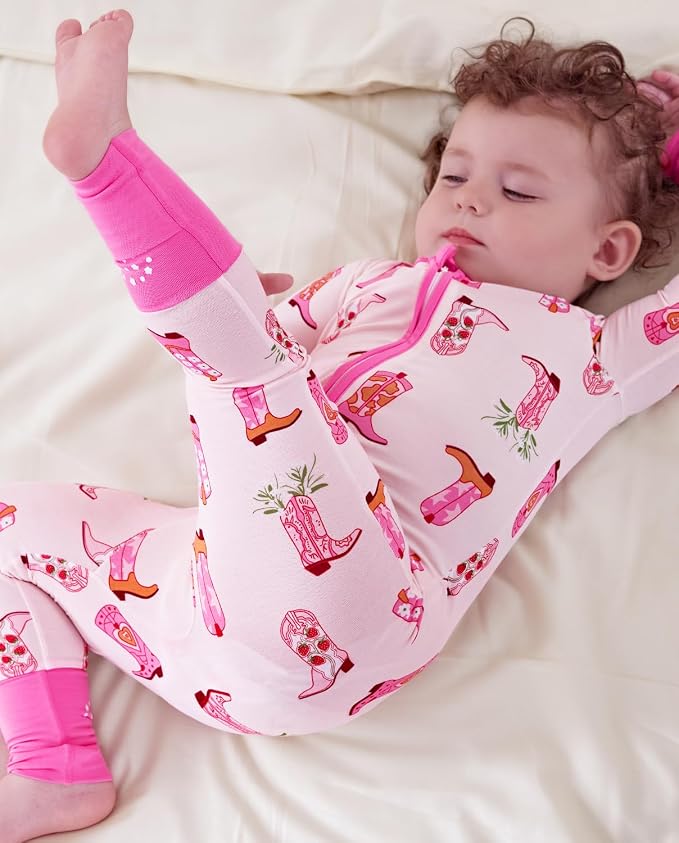 babee Reshinee Viscose derived from bamboo Baby Pajamas Convertible Footie - Image 7