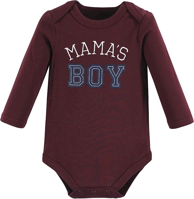 Hudson Baby baby-boys Cotton Long-sleeve Bodysuits 3-pack - Image 3