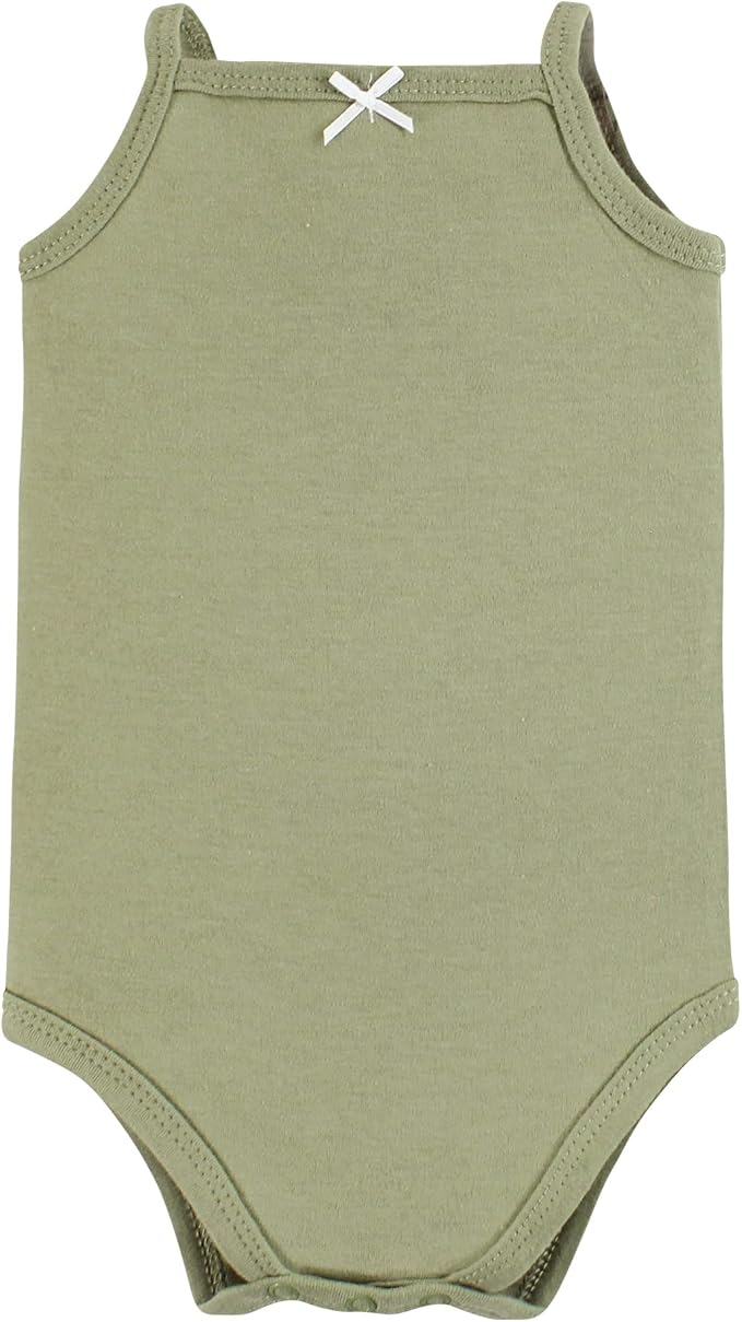 Hudson Baby Unisex Baby Cotton Sleeveless Bodysuits - Image 6