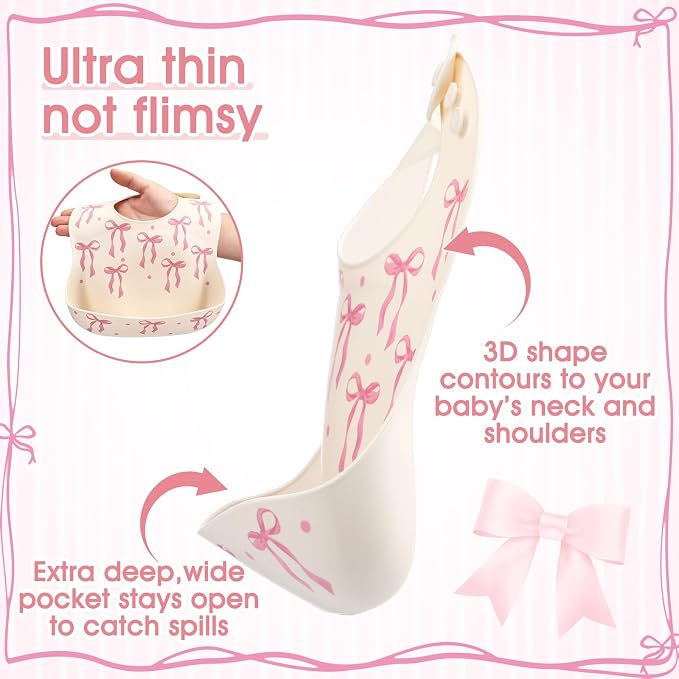Silicone Baby Bib with Food Catcher - Image 3
