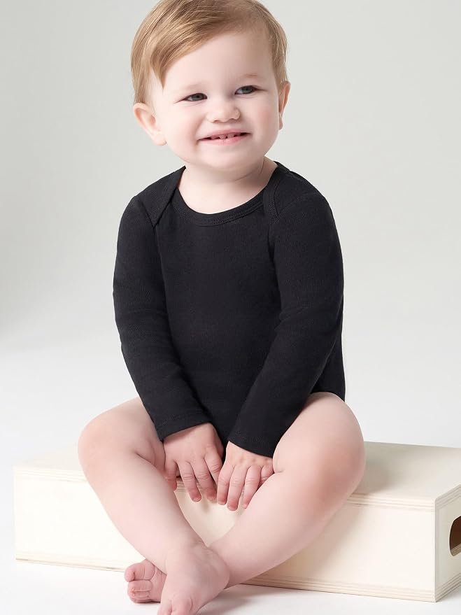 Gerber Baby Boys & Girls Long Sleeve Onesies Multi-Pack Interlock 180 Gsm - Image 5