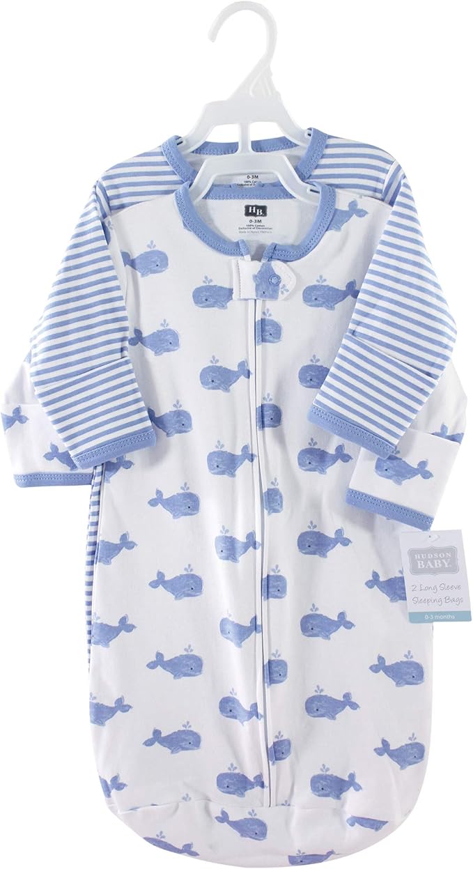 Hudson Baby Unisex Baby Cotton Long-Sleeve Wearable Sleeping Bag - Image 2